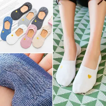 

Summer new love boat socks ladies thin section cotton socks women socks