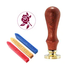 Подпись индивидуальная восковая печать штамп лепесток цветка розы