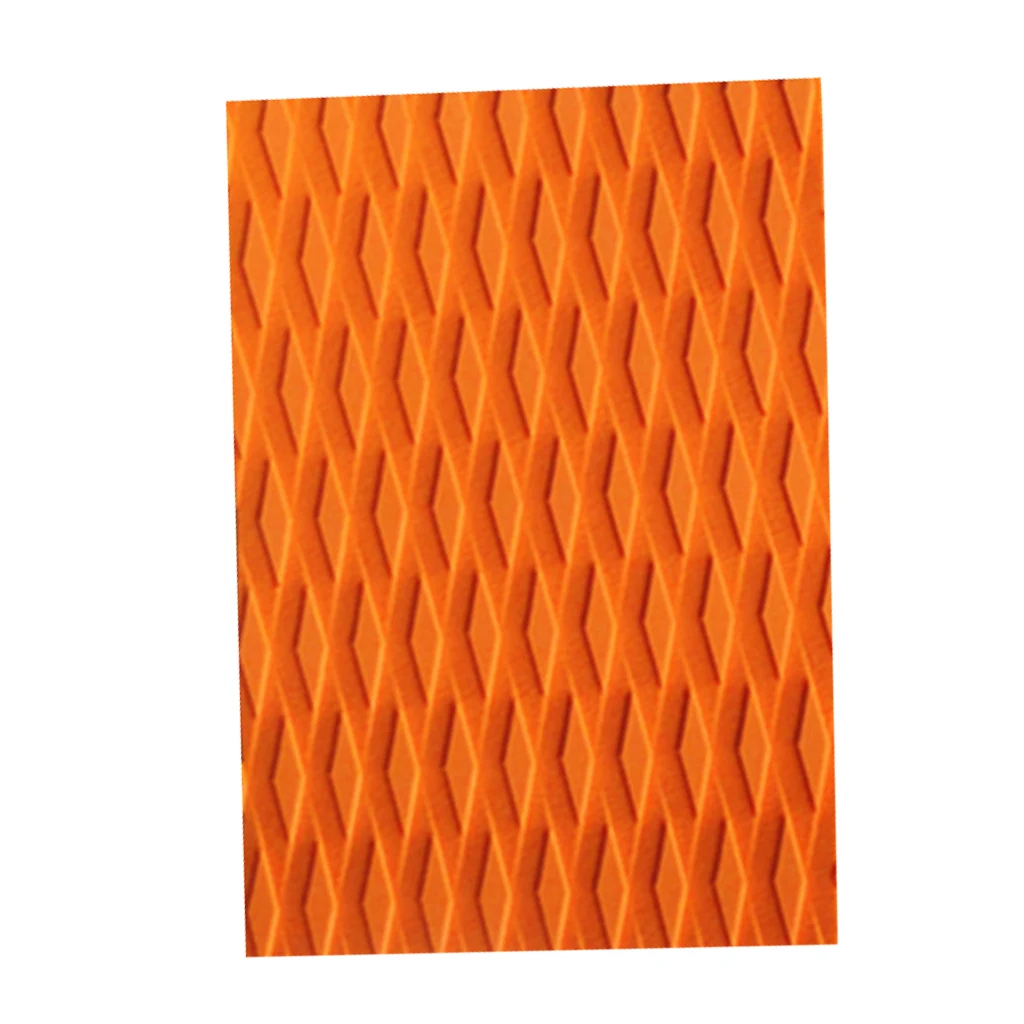 8 Pieces Non-Slip Orange EVA Surfboard SUP Surf Traction Pad Deck Grip Tail Pads Traction Pad Accessories