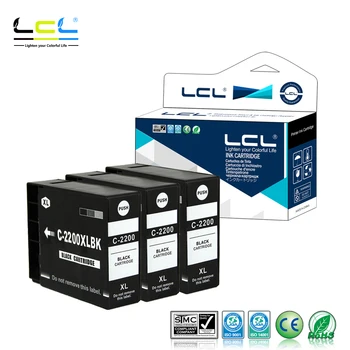 

LCL PGI-2200 PGI-2200XL PGI-2200XLBK PGI 2200XL (3-Pack Black) Ink Cartridge Compatible for Canon MAXIFY IB4020/MB5020/MB5320