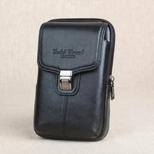 Мужская поясная сумка из натуральной кожи, кошелек на молнии, сотовый/мобильный телефон, карманный портсигар, кошелек для монет, мужской кошелек для денег