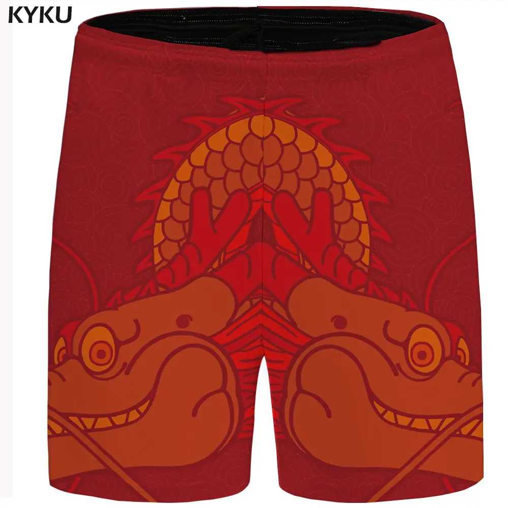 KYKU Dragon Ball короткие мужчины забавные повседневные шорты Гоку 3d короткие Гавайи пляжные шорты желтый мужские шорты лето большой размер - Цвет: Mens Shorts 16