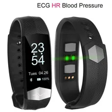 CD01 Bluetooth Smart Band ЭКГ сердечного ритма артериального давления смарт-браслет шагомер Фитнес Браслет для iOS телефона Android