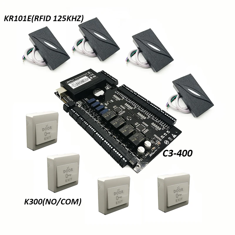 ZK C3 400 Tcp/Ip Rfid система контроля доступа четыре двери контроллер системы защиты IP на