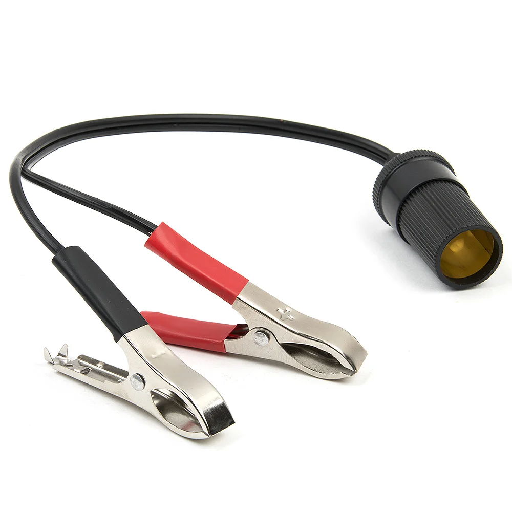 

NEW 12 Volt Car Battery Clip For Car Boat Caravan Battery Terminal Clip-on Accessory Socket Power Outlet 12V Cigarette Lighter