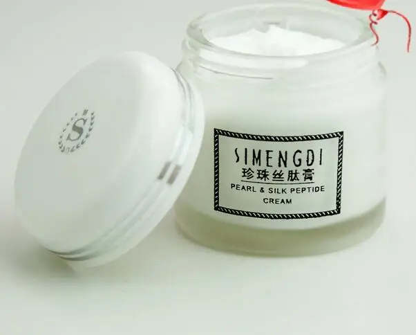 

2017 New Skin Care Simengdi Pearl and Silk Peptide Day Cream whitening cream for face anti-wrinkle cream+pearl nourishing king