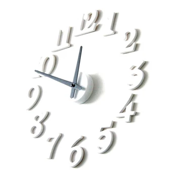 

New Unique Design Home Decor Wall Clock (White)