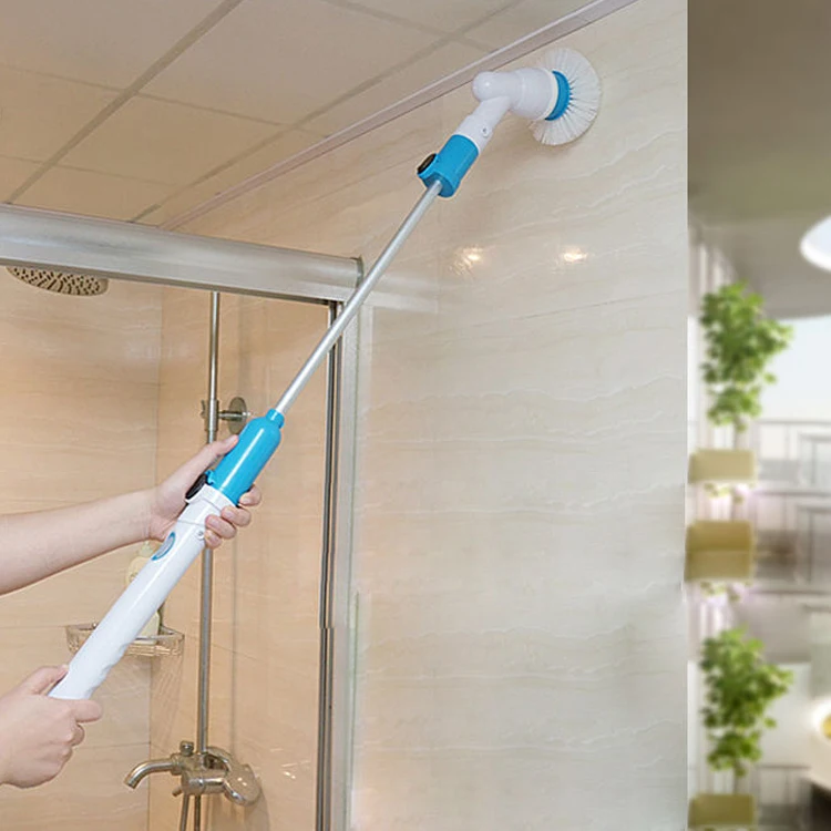 

Multi-function Wireless Charging Shower Room Long handle Electric clean Mop rotate TOILET