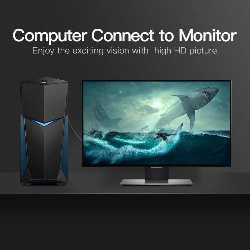 Vention كابل تجهيز مرئي 3 + 6 1 m 2 m 3 m 5 m 10 m مضفر التدريع VGA إلى كابل تجهيز مرئي ل HDTV PC TV Box محمول العارض كابل شاشة vga Vention كابل تجهيز مرئي 3 + 6 1 m 2 m 3 m 5 m 10 m مضفر التدريع VGA إلى كابل تجهيز مرئي ل HDTV PC TV Box محمول العارض كابل شاشة vga