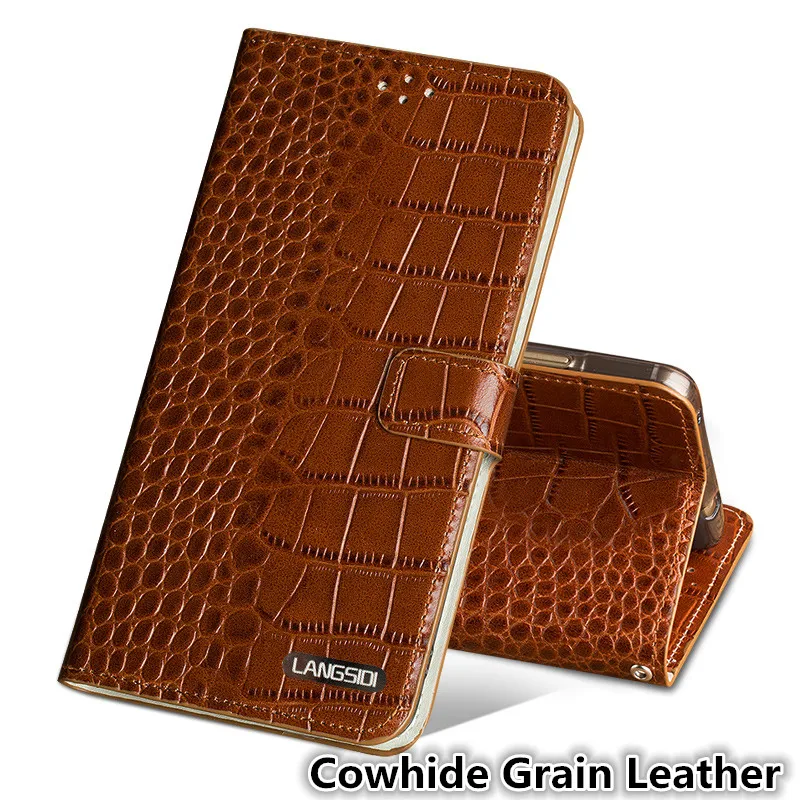  NC07 genuine leather flip case with card slot for Asus ZenFone 4 Max ZC554KL phone case for Asus Ze