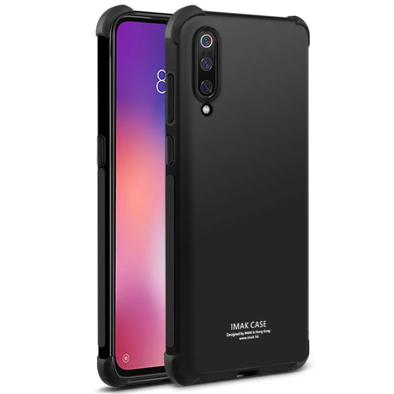 Мягкий силиконовый чехол Imak Для Xiaomi mi 9 9t ударопрочный черный чехол для телефона Xiaomi mi A3 CC9e CC9 9t Pro 9 Se xiomi mia3+ пленка - Цвет: Metal Black