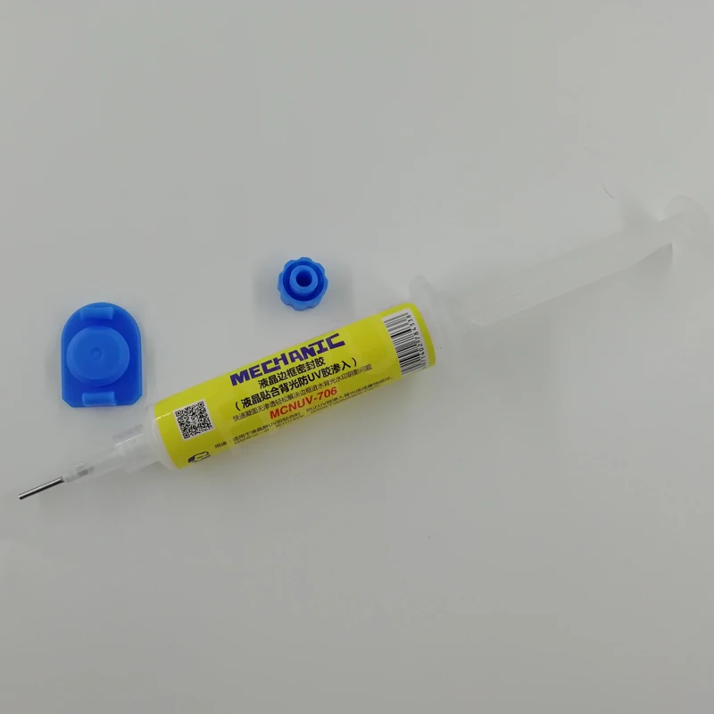 MECHANIC UV-706 Mobile Phone LCD Screen Frame Glue Fitting Backlit Prevent Infiltration UV Backlit Sealant Adhesive MECHANIC UV-706 Mobile Phone LCD Screen Frame Glue Fitting Backlit Prevent Infiltration UV Backlit Sealant Adhesive