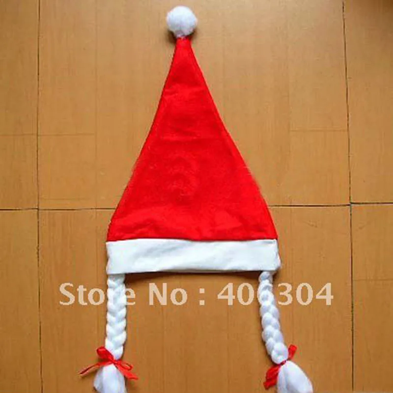40 шт./партия, Рождественская шляпа с пластинами/Рождественский подарок/Рождественская шляпа, шапка Санта-Клауса