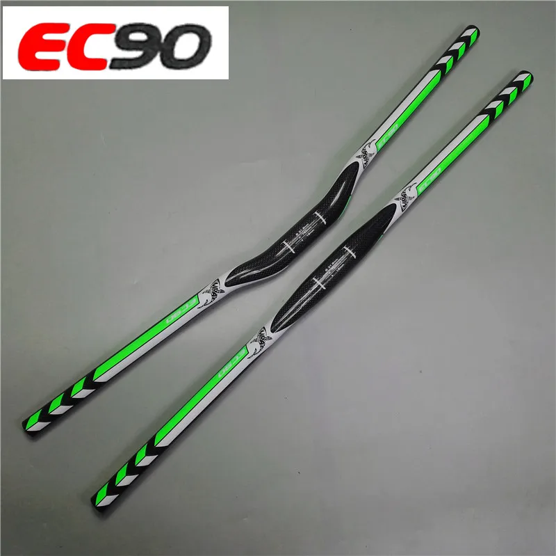 

new EC90 Full Carbon fiber MTB/Mountain Bicycle Bend Riser Handlebar/Straight Flat Handlebar 3K Shiny 31.8mm*700-760mm