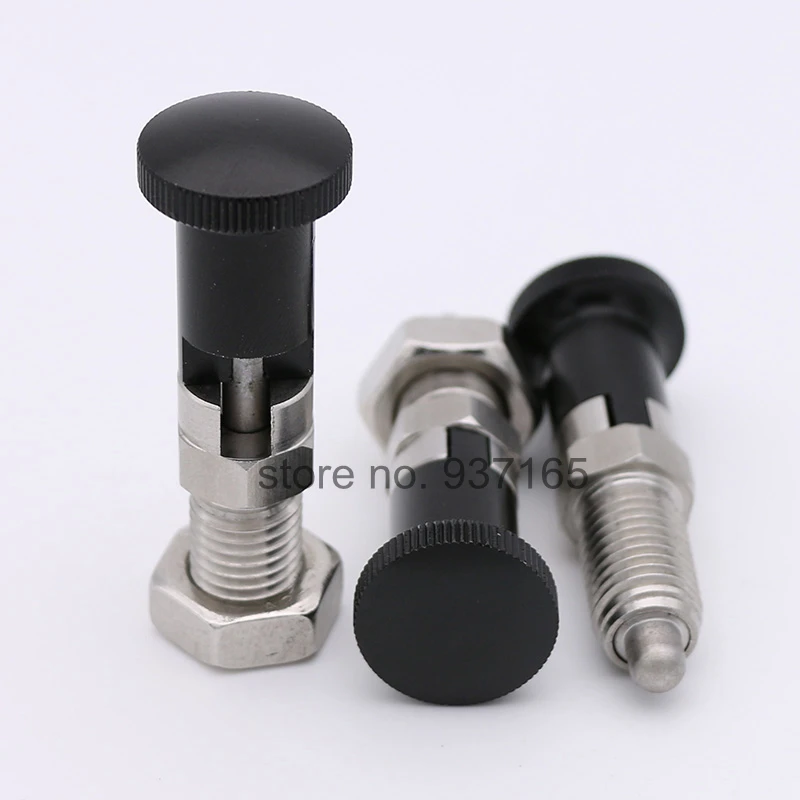 M6 M8 M10 M12 M16 M20 Stainless Steel Self Locking Index Plunger Pin with Self Locking Function for Dividing Head