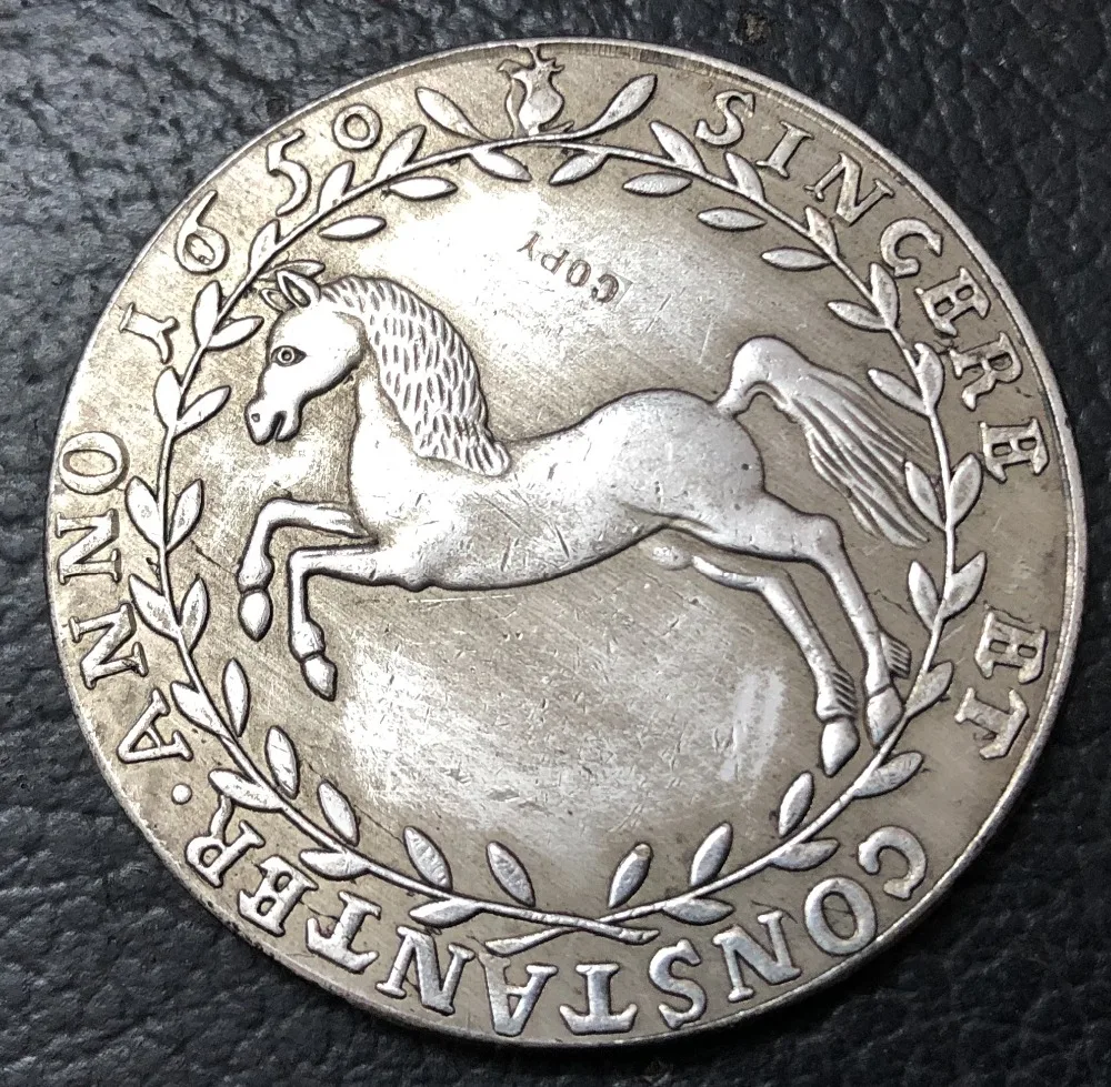 1650 Брунсвик люнебург Целле 1 Thaler Christian Ludwig немецкая Посеребренная монета