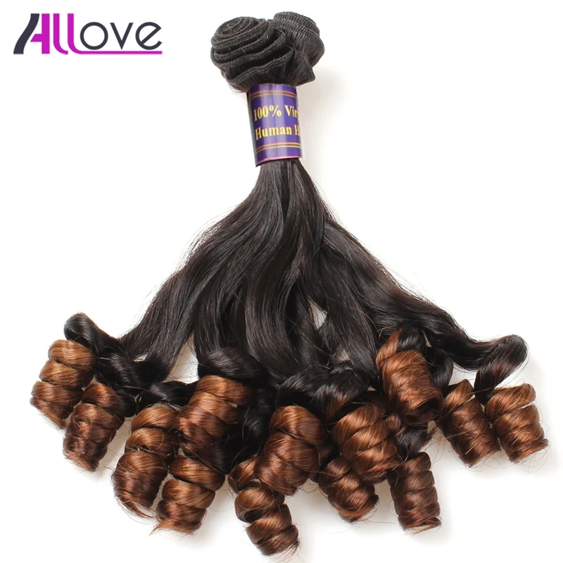 

10A Grade Brazilian Funmi Hair Extensions 8-18 Inch Top Quality Ombre Aunty Funmi Hair 1Bundle Rose Curls Braziliaing Funmi Hair