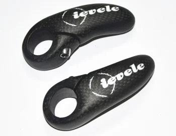 

IEVELE bicycle accessary/ full Carbon bike 95mm Bar Ends / MTB Small Auxiliary Handlebar/matte black
