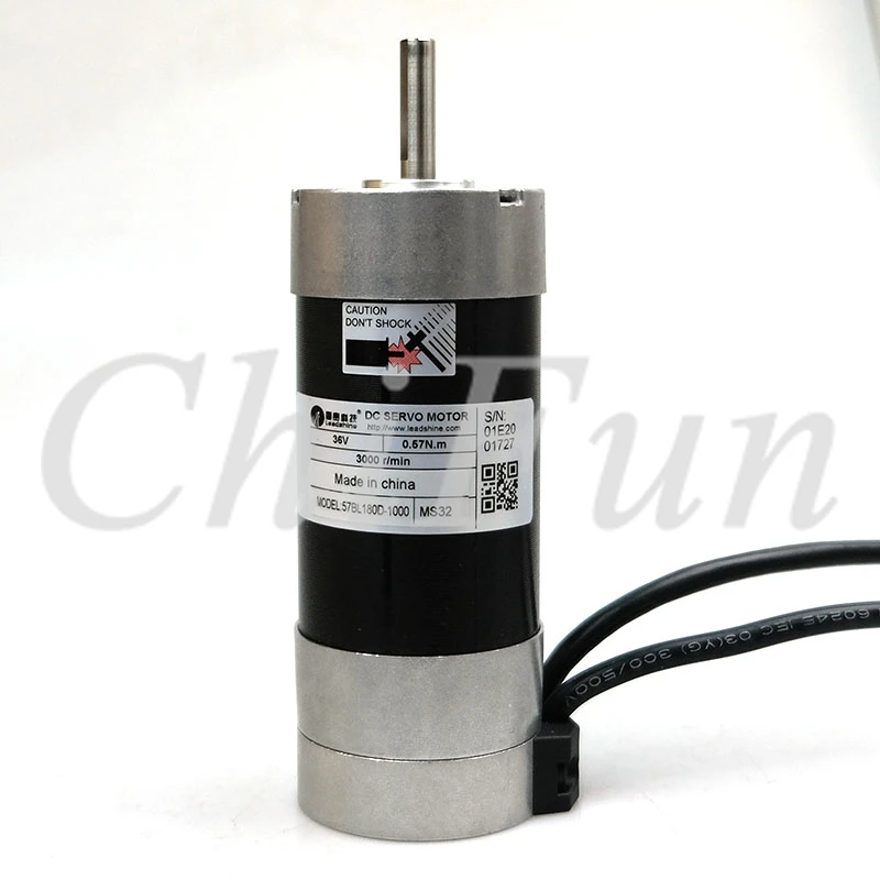 

Leadshine 180W Brushless DC Servo Motor 57BL180D-1000 Circular Flange 36VDC 7A 0.57NM 3000RPM