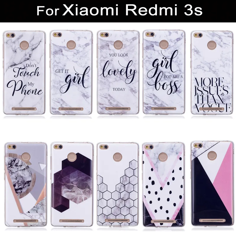 For Xiaomi Redmi 3s Case Cover 3S 3 S Pro Prime Capas Silicone Marble Soft Back Xaomi Xiomi Xiami |