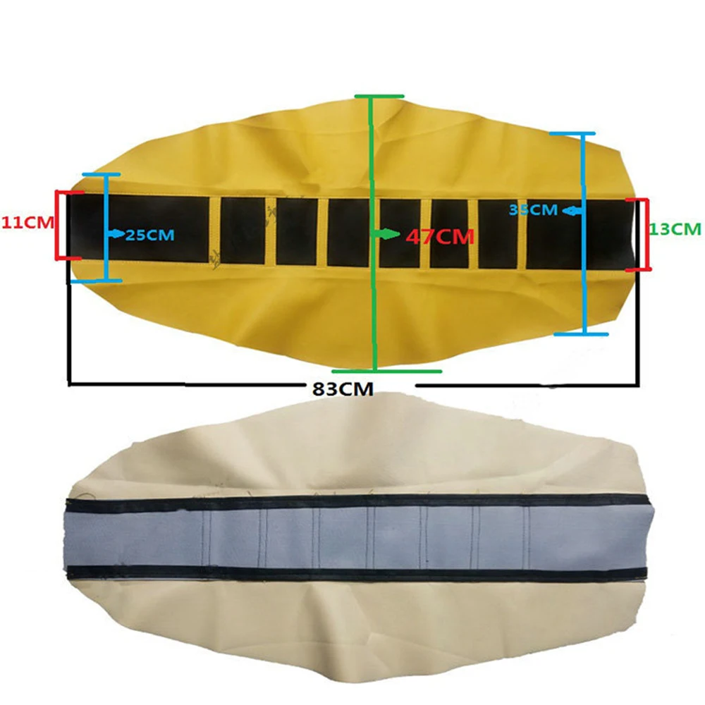 Ребристый резиновый захват мягкий чехол для сиденья для YAMAHA Honda Suzuki Ducati KTM SX SXF XC XCF Dirt Bike внедорожные подушки кожаный чехол