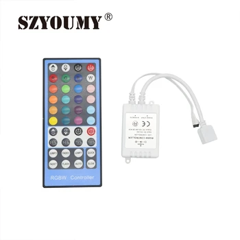 

SZYOUMY 2 Pieces RGBW Controller 40 Keys IR Remote DC12-24V Input For SMD 5050 RGBW LED Strip Lights Free Shipping