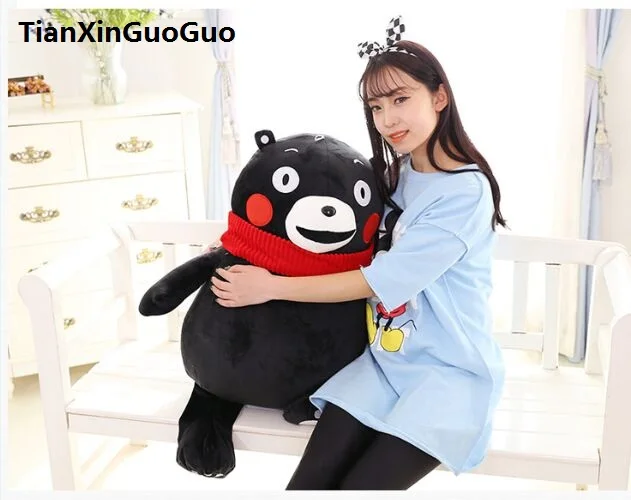 stuffed toy large 85cm lovely black bear plush toy soft doll hugging pillow birthday gift s0515
