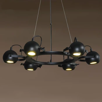 

LED Spotlights American Vintage Loft Pendant Light Iron led lamp E27 spotlight Mercantile Lighting for Bar/Cafe