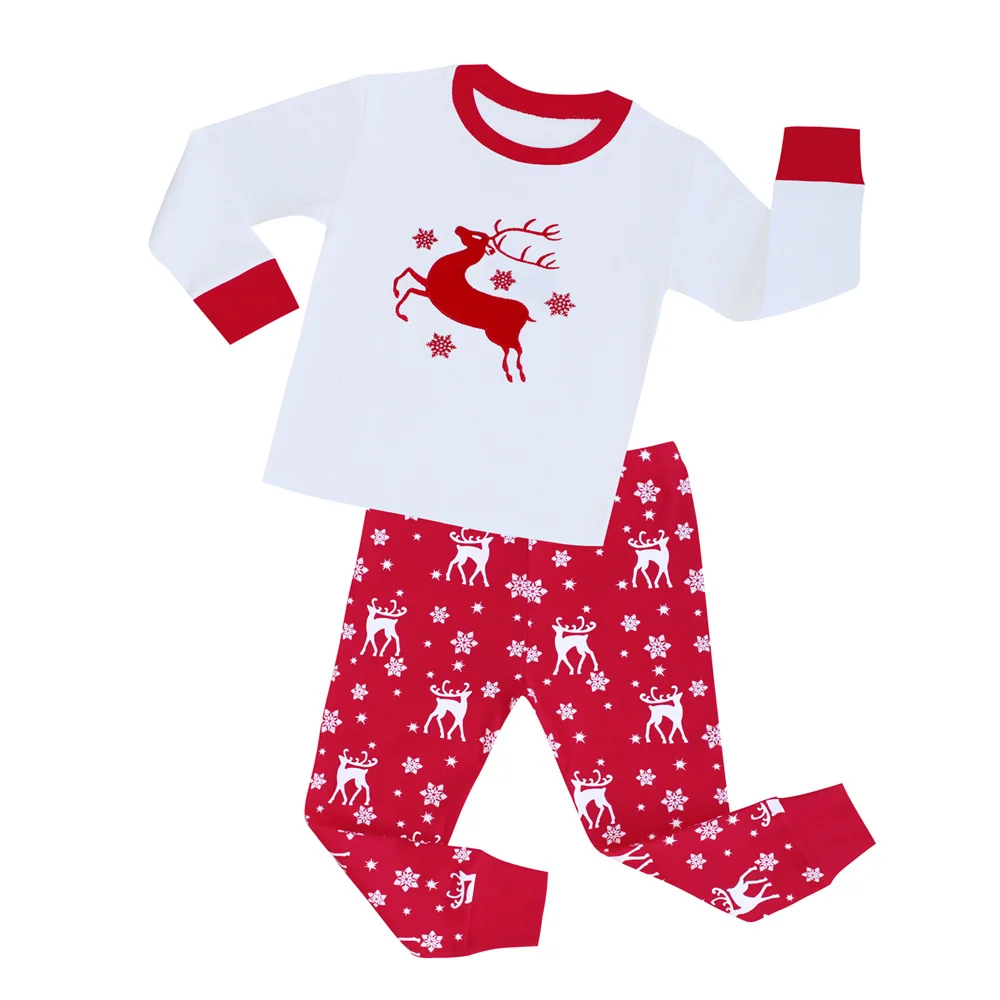 Хлопковые пижамы для детей 1-8 лет, детские пижамы с троллями, одежда для сна, рождественские детские пижамы, комплекты одежды для детей, рождественские пижамы для девочек