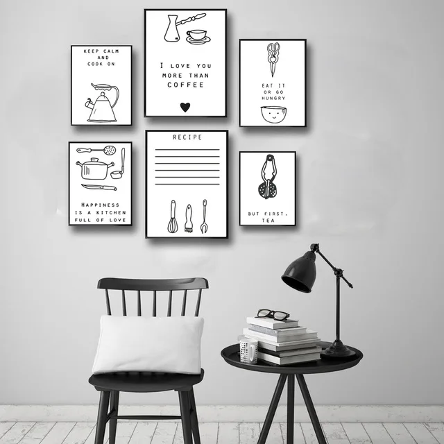 Canvas-Painting-HD-Wall-Black-And-White-Minimalism-Pictures-Living-Room-Home-Decor-The-Kitchen-Utensils.jpg_640x640