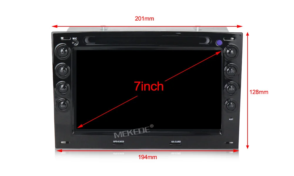 Cheap MEKEDE HD 2din Android 8.1 Car DVD Radio Player Multimedia for Renault Megane 2 ii 2006 2007 2008 2009 2010 with BT Wifi GPS 3