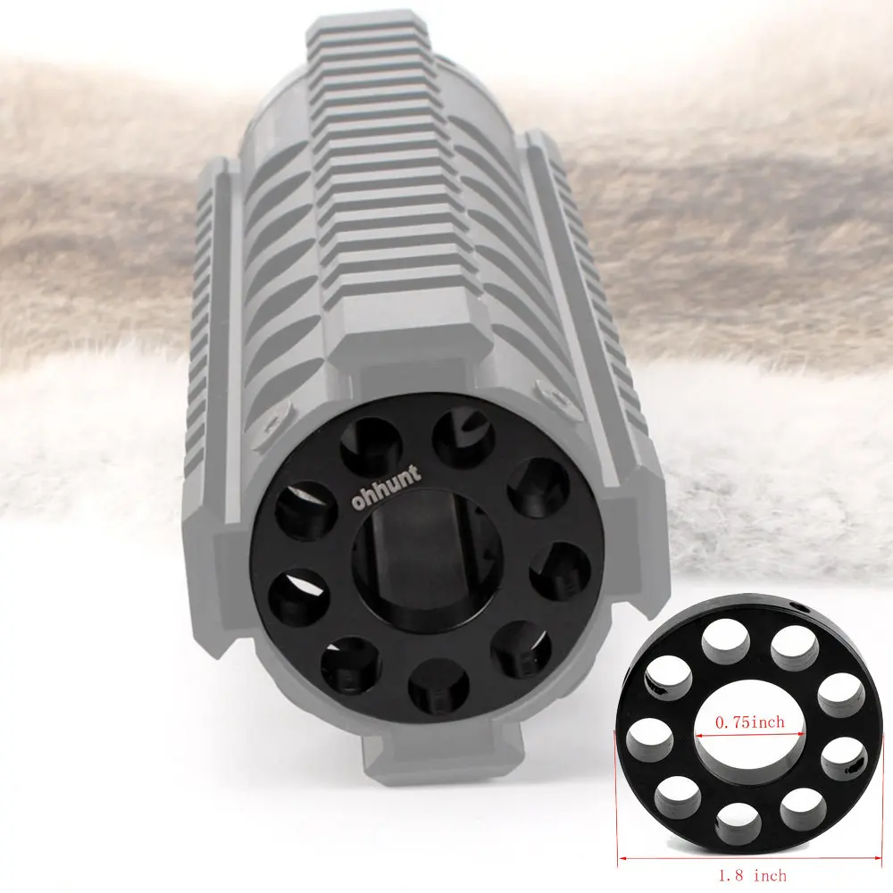 

ohhunt Front End Cap for .223/5.56 Free Float Quad Rail Handguard 0.75 Inch Barrel Tactical Hunting Trail Accessories