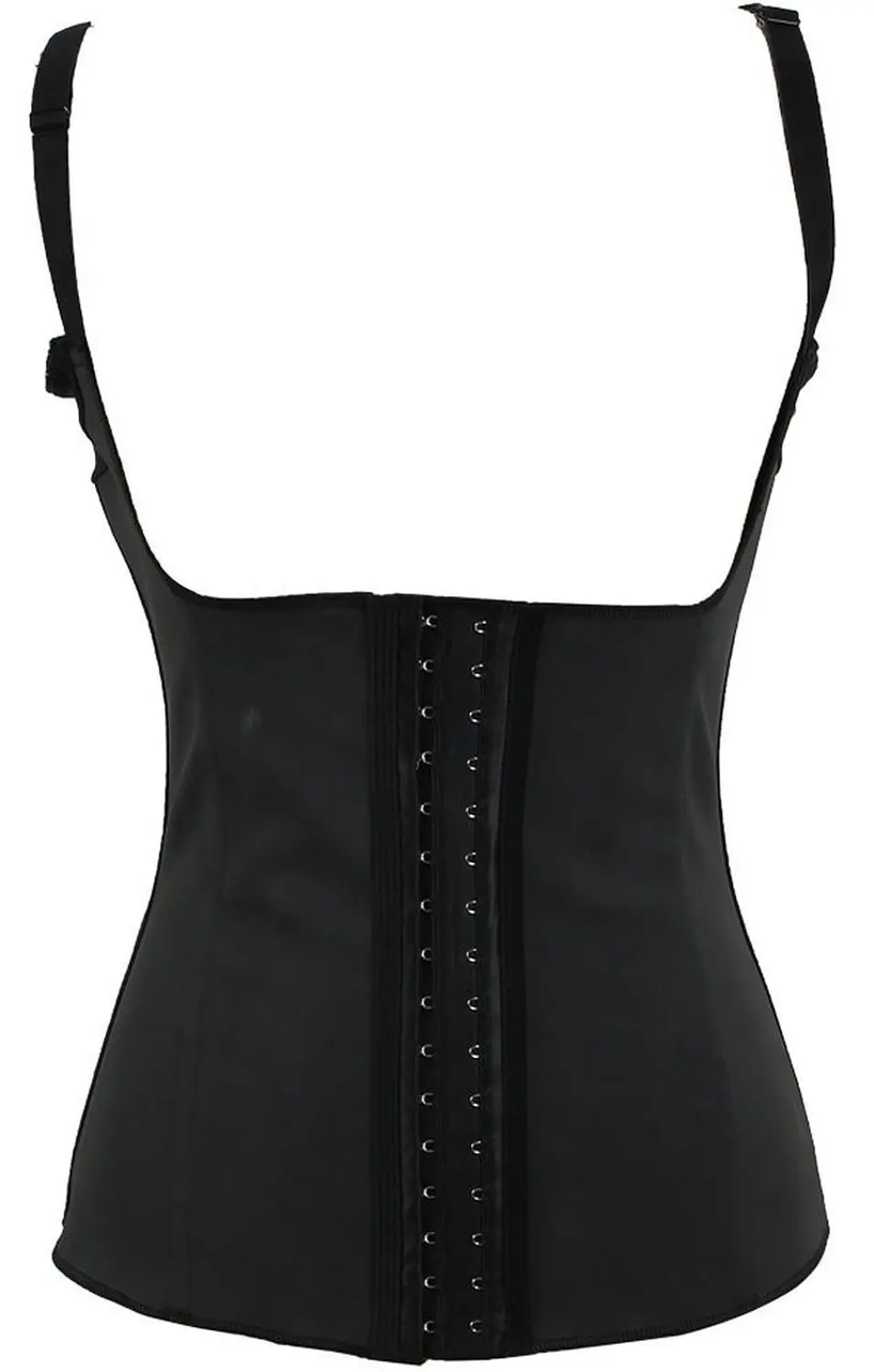 Crazy Fashion Rubber Latex Waist Cincher Women Underbust Corset With Straps Latex Waist Trainer