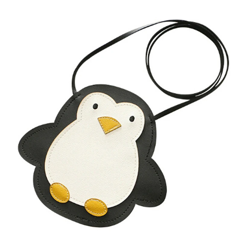 Подарок для детей милый пингвин Детская сумка через плечо мини портмоне ребенка заряда бумажник кошелек из искусственной кожи курьерские