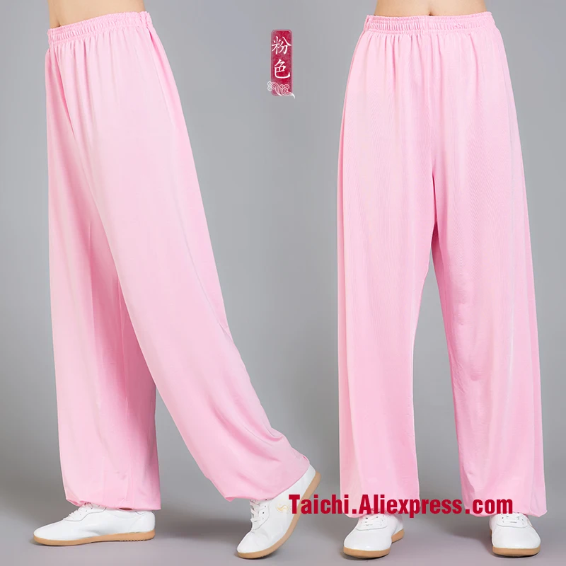 Icesilk Tai Chi Pants Martial Art Yoga Pants Wu Shu Pants eight Colors