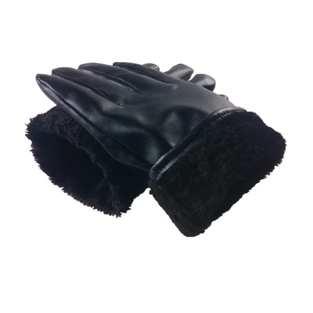 Сенсорный экран из искусственной кожи Прихватки для мангала для женщин мужчин зимние варежки теплые зимние перчатки одежда интимные
