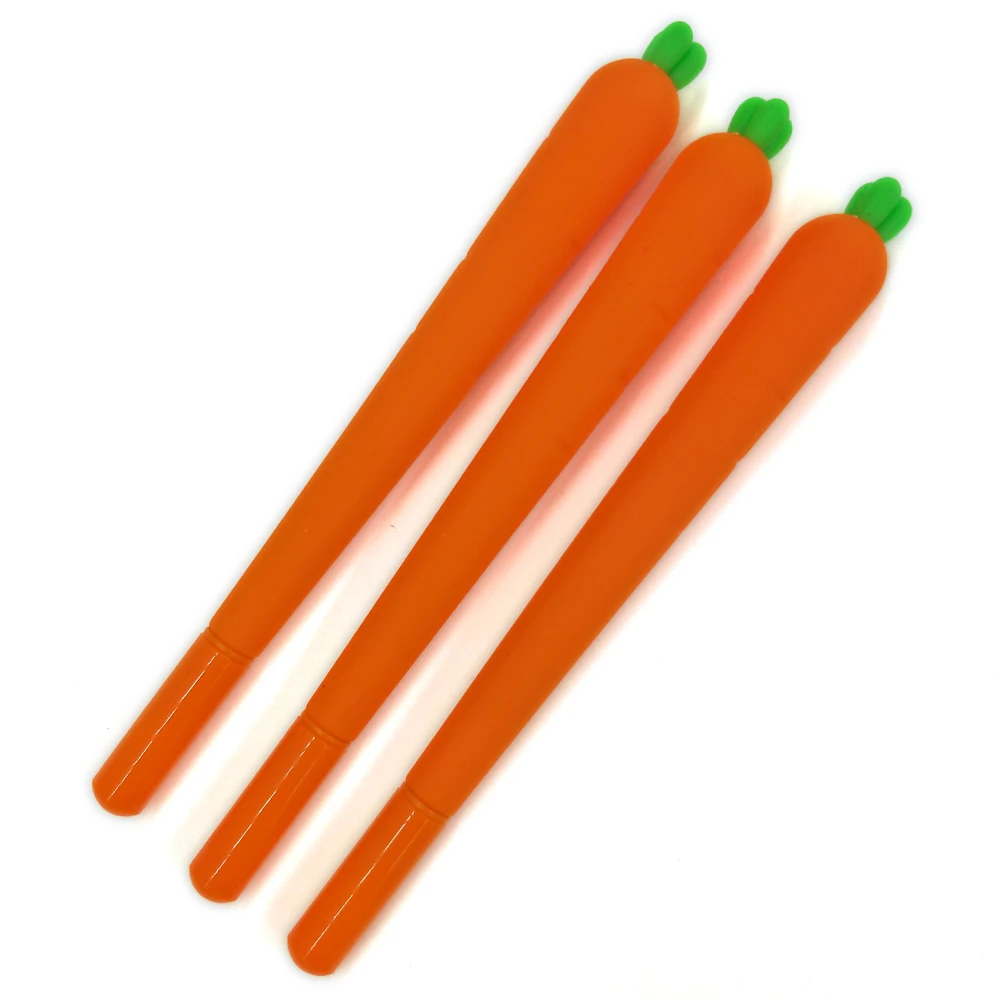 2PCS/lot New Creative Gel pen Student Carrot pen Korean Stationery