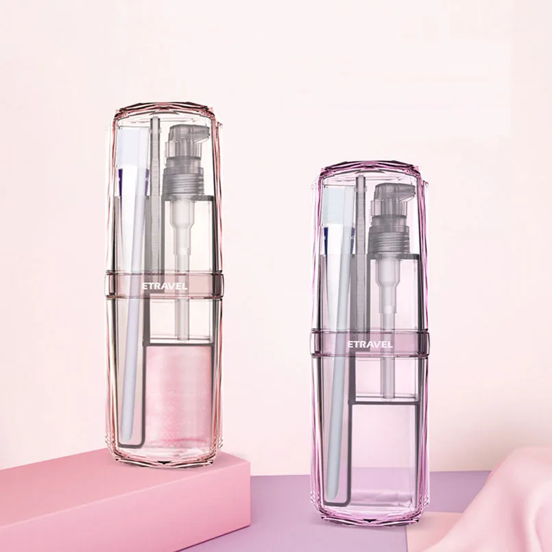 New Travel Wash Cup Portable Travel Toiletries Toothpaste Toothbrush Partition Storage box Outdoor Bathroom Accessories Sets