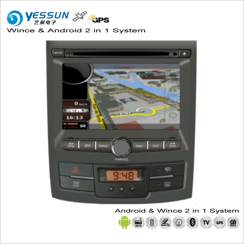 

YESSUN For SsangYong Actyon Korando 2006~2014 Car Android Multimedia Radio CD DVD Player GPS Navi Navigation Audio Video Stereo