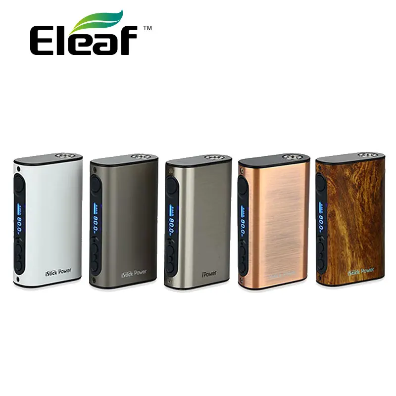 Оригинальный Eleaf i power 80 Вт 5000 мАч vs istick power Nano Mod 40 Вт 1100 мАч батарея электронная сигарета мод костюм Melo 3/нано резервуар - изображение