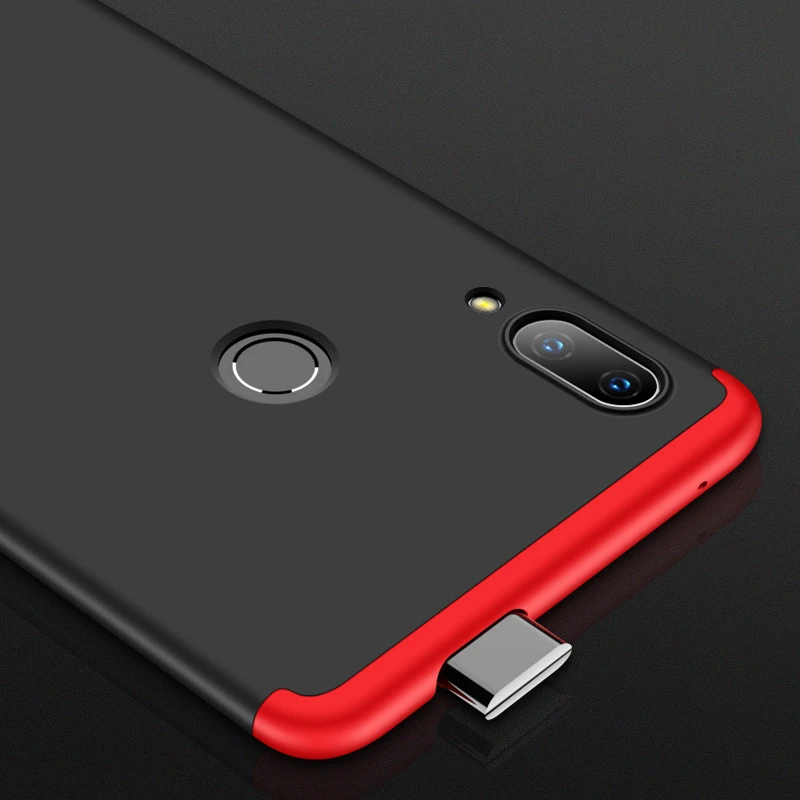  360 Full Shockproof Case For Huawei P Smart Z Case 3 in 1 Hard PC Cover Case For Huawei P Smart Z S - 4000002710866