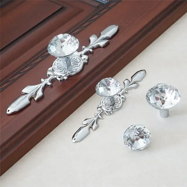 Online Shop Drawer Knob Handles Crystal Pulls Handle Dresser Knob