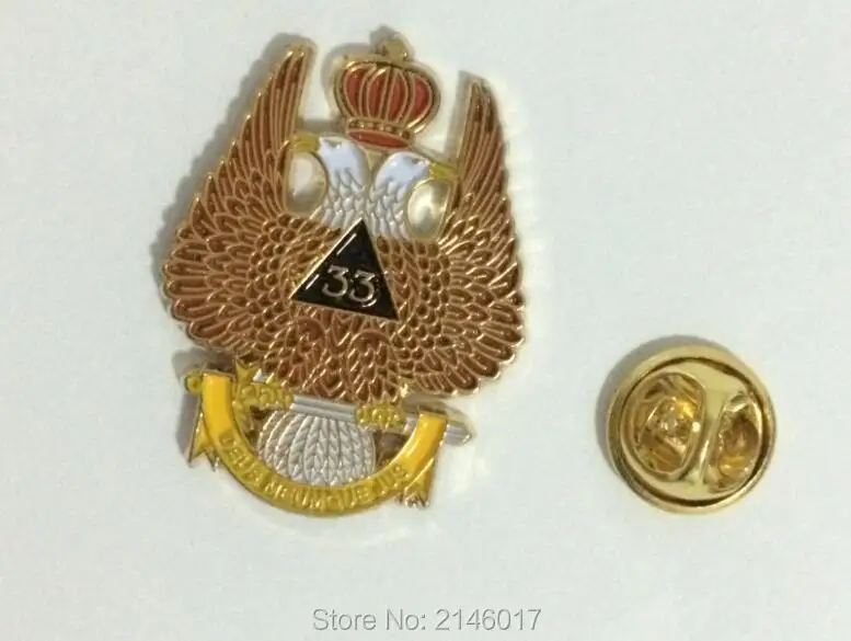 Freemason 33rd Degree Lapel Pin 