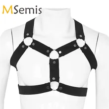 Жгут для мужчин БДСМ Связывание эластичное плечо Грудь Мышцы жгут Пояс с o-кольцами шпильки Необычные Клубные вечерние ремень для костюма аксессуар