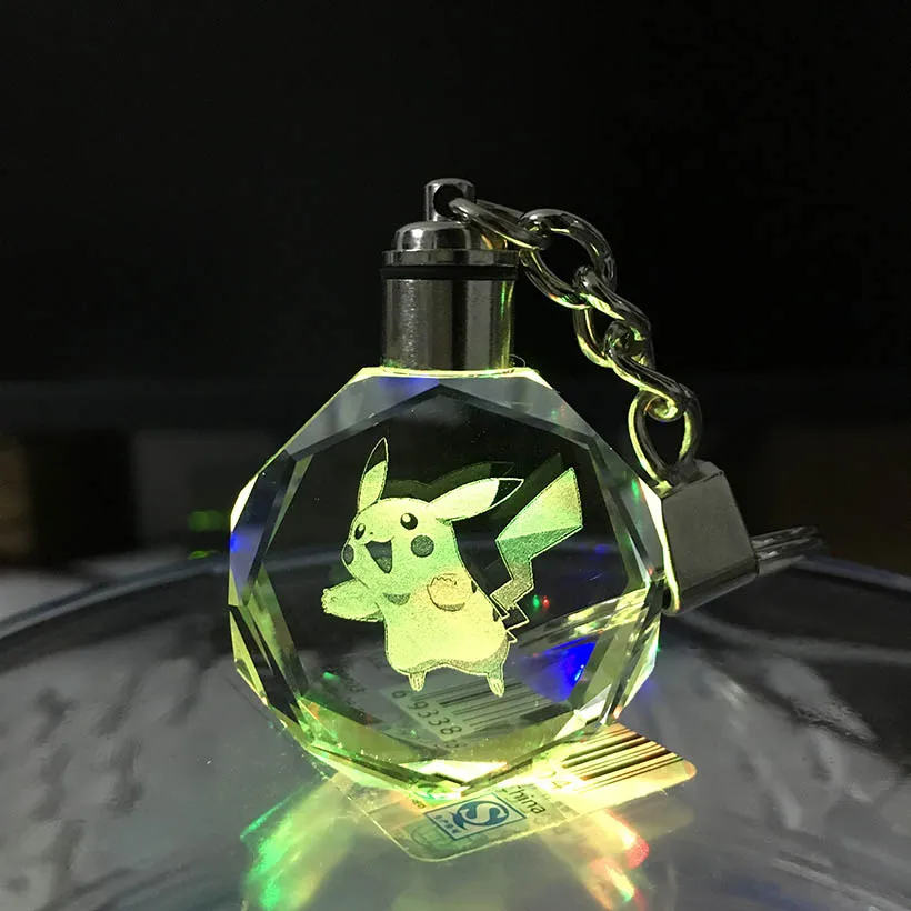 

LED crystal bunny keychain keyrings cover rabbit tritium rings pokemon anime keychain keys to car trinkets Flash SNP SAN MERAH