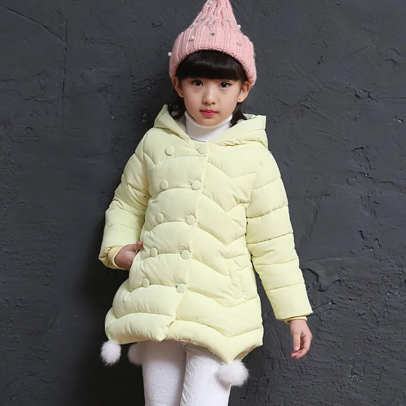 

2018 New Children Winter Coat Jackets Girls Kids Coats Fashion Girls Parka Coats Thick Warm Children Outerwear Kids Ovecoat E299