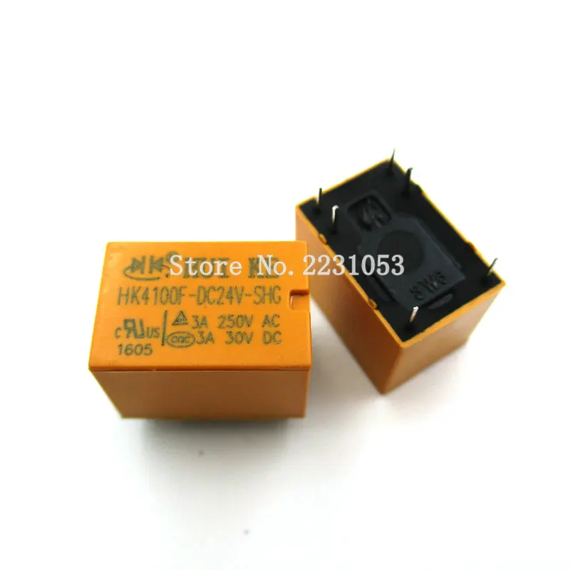 5 шт./лот HK4100f DC24V SHG реле hk4100F HK4100F 24 V DIP6 3A 250 В переменного тока/3A 30 постоянного