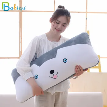 

Babiqu 1pc 60cm Long Husky Dog Plush Pillow Soft Stuffed Husky Dog Plush Toys for Children Bed Pillow Sofa Cushion Kawaii Gift