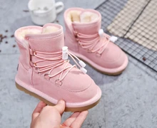 2019 new fashion lace children’s shoes flowers girls bow boots baby snow boots baby shoes baby girl winter shoe
