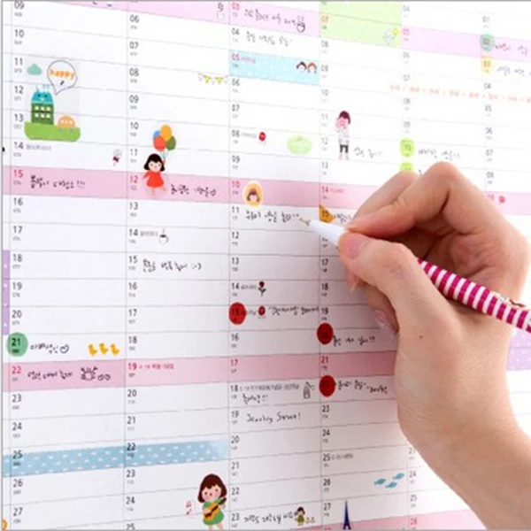 2015 year calendar wall planner plan daily schedule lovely paper plan calendar 2015